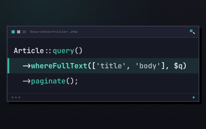 Використання повнотекстового пошуку в Laravel