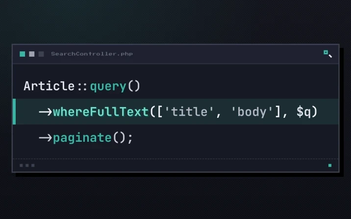 Використання повнотекстового пошуку в Laravel